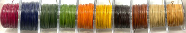 Color coils kangaroo leather cord