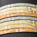Stamped Flat Leather Lace for Bracelets