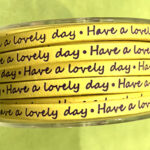 Have a Lovely Day Lemon Candy Leather Lace