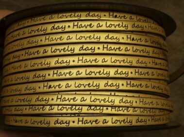 Engraved Leather Lace 6x2 mm. with "Have a lovely day
