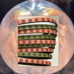 5x2 mm. Peace Leather Laces.