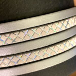 Flat leather lace Squares