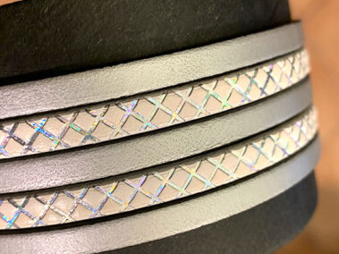 Flat leather lace Squares